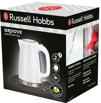 Russell Hobbs Groove vedenkeitin 26381-70 (valkoinen)