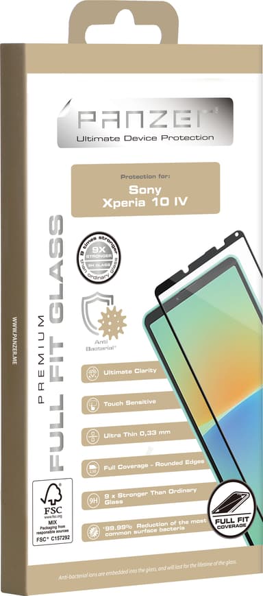 Panzer Full-Fit Sony Xperia 10 IV näytönsuoja