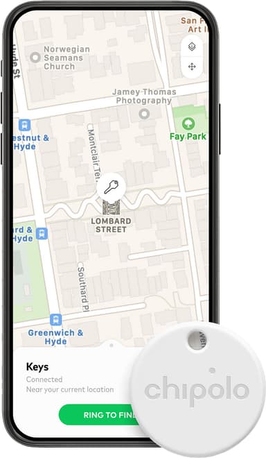 Chipolo One Bluetooth paikannuslaite (valkoinen)