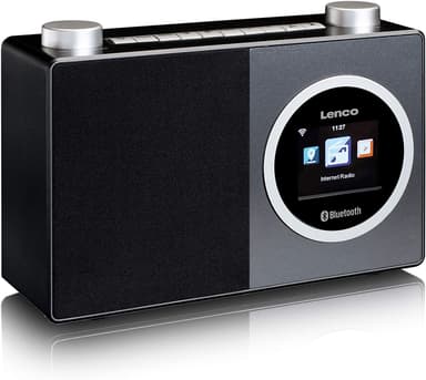 Lenco DIR-70 Internet Radio Bluetoothilla, musta