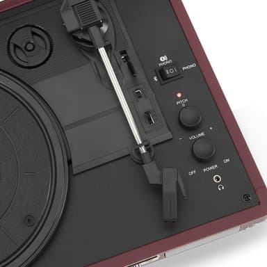 Crosley Cruiser Deluxe levysoitin kaksisuuntainen Bluetooth (Burgundy)