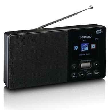 Lenco PIR-510 Internet Radio, Musta