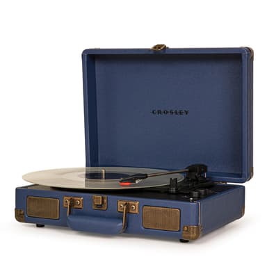 Crosley Cruiser Deluxe kaksisuuntainen Bluetooth levysoitin (Navy)