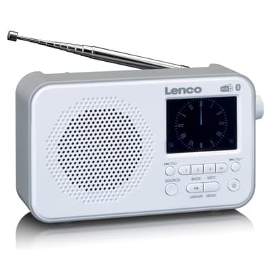 Lenco PDR-035 DAB Radio, Valkoinen
