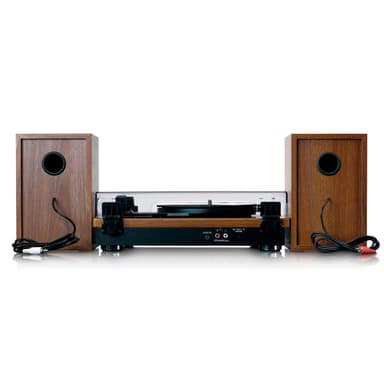 Lenco LS-100 levysoitin kaiuttimilla (Teak)