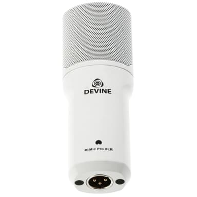 Devine M-Mic PRO XLR kondensaattorimikrofoni (valkoinen)