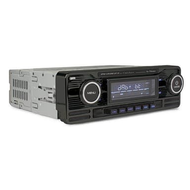 Caliber Retro Radio - DAB+, Bluetooth ja USB, musta.