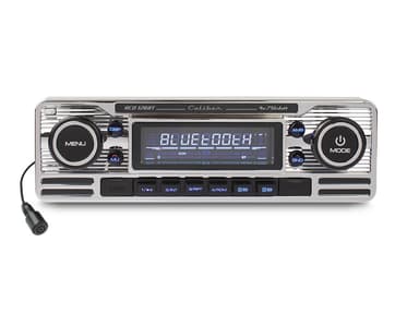 Caliber Retro Radio - CD, Bluetooth ja USB - hopea.