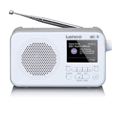 Lenco PDR-035 DAB Radio, Valkoinen