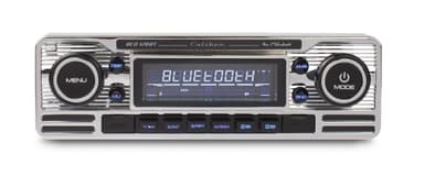 Caliber Retro Radio - CD, Bluetooth ja USB - hopea.