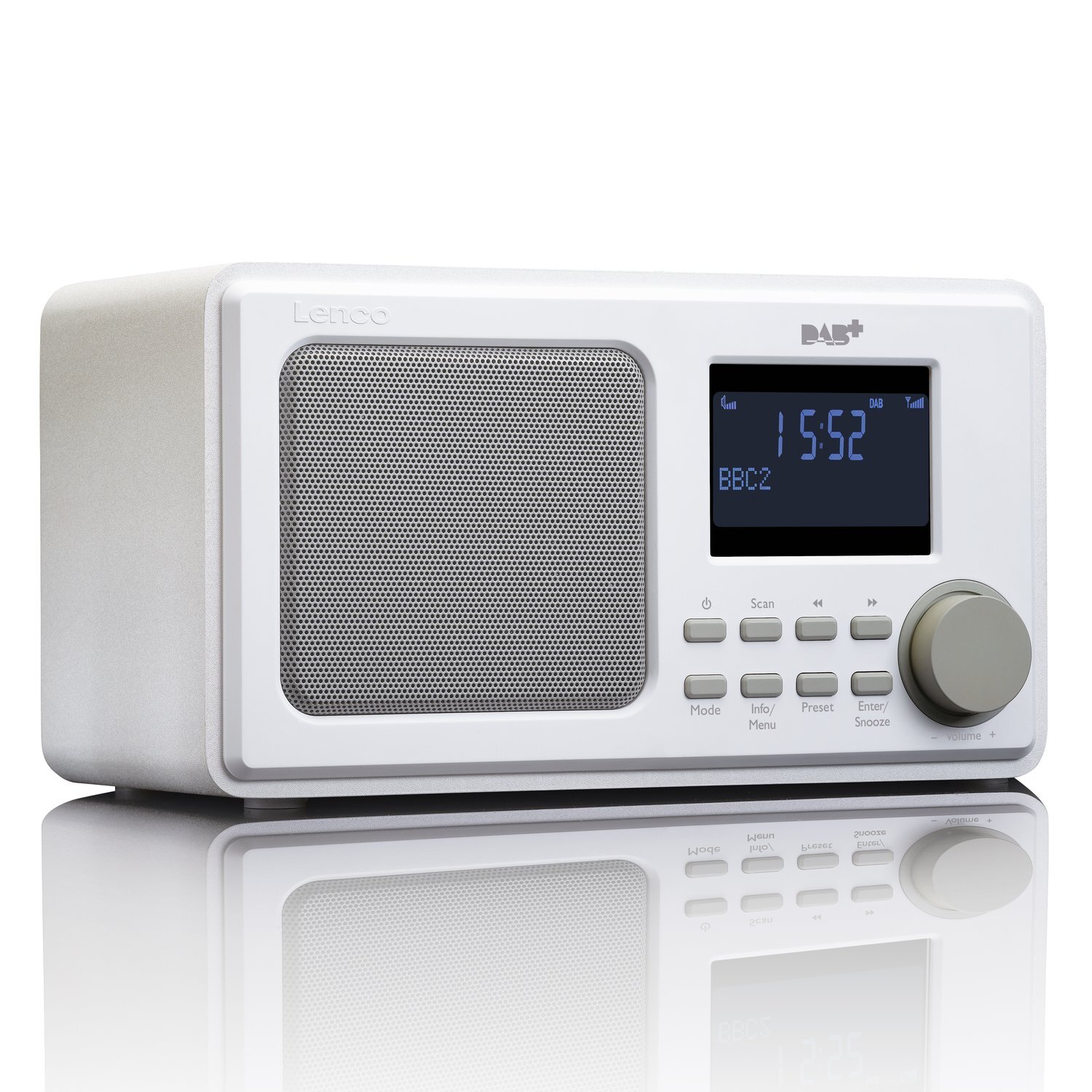 Lenco DAR-010 DAB Radio, Valkoinen
