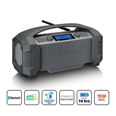 Lenco ODR-150 DAB Radio, Musta