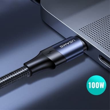 USAMS Kaapeli U71 Nylon USB-C/USB-C 1.2 m