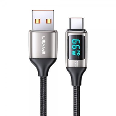 USAMS Kaapeli U78 Display USB-A/USB-C 1.2 m Valkoinen