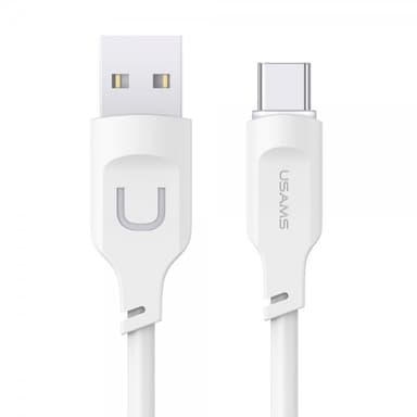 USAMS Kaapeli Lithe Series USB-A/USB-C 1.2 m Valkoinen