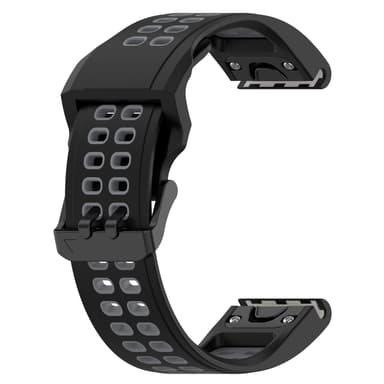 Kellon rannekoru Musta 22 mm Garmin Fenix 7/7 Solar/6 GPS/6 Sapphire GPS/Forerunner 955/COROS VERTIX