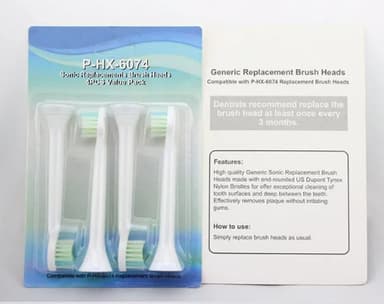 Vaihtohammasharjan päät 4 kpl Monivärinen Philips HX6074