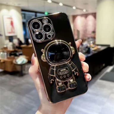 Kickstand matkapuhelimen kansi Astronaut Musta iPhone 12 Pro Max