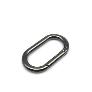 Soikea avaimenperän karabiini Tummanharmaa 34.5 mm