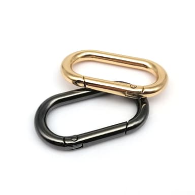 Soikea avaimenperän karabiini Tummanharmaa 28.5 mm
