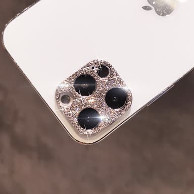 Kameran suojaus Bling Hopea iPhone 12 Pro