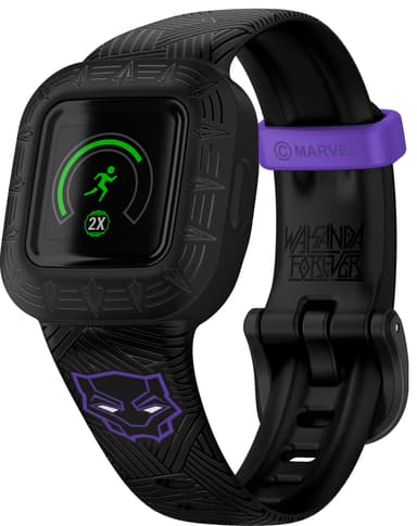 Garmin Vivofit Jr. 3 aktiivisuusranneke lapsille (Black Panther)