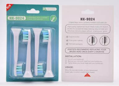 Vaihtohammasharjan päät 4 kpl Monivärinen Philips HX9024