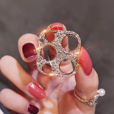 Kameran suojaus Bling Kulta iPhone 12 Pro