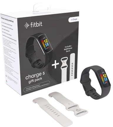Fitbit Charge 5 aktiivisuusrannekepakkaus (musta/valkoinen)