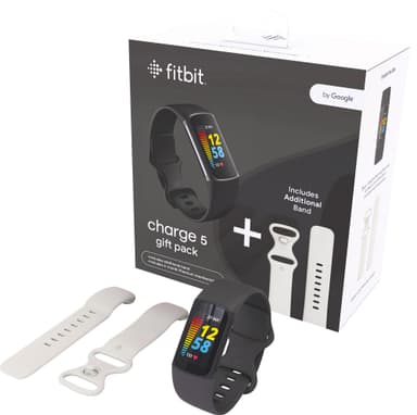 Fitbit Charge 5 aktiivisuusrannekepakkaus (musta/valkoinen)