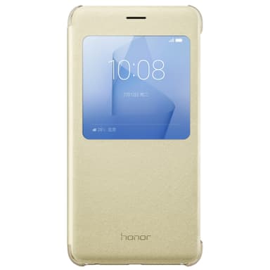 Huawei Honor 8 ikkunallinen suojakotelo (kulta)