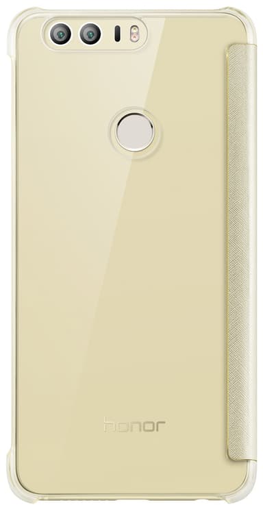 Huawei Honor 8 ikkunallinen suojakotelo (kulta)