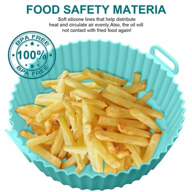 Air Fryer Silikoni Bowl Turkoosi 3.6-7.2 l