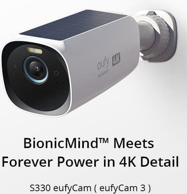 Eufy eufyCam 3 S330 turvakamera (lisäkamera)