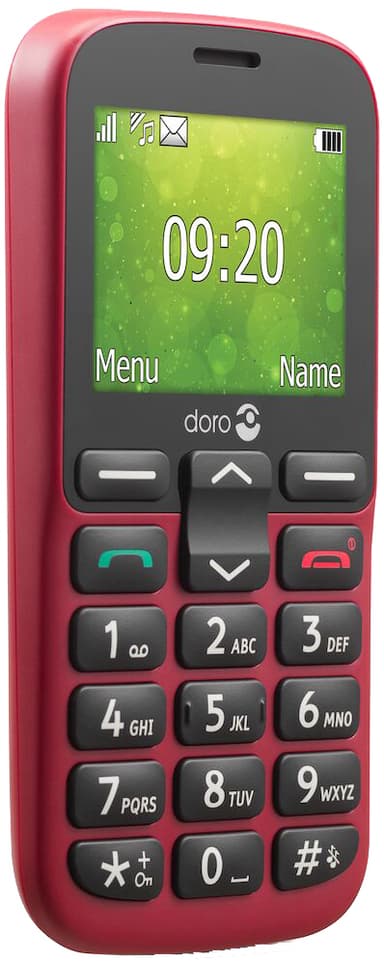 Doro 1385 matkapuhelin (punainen) - Vain 2G