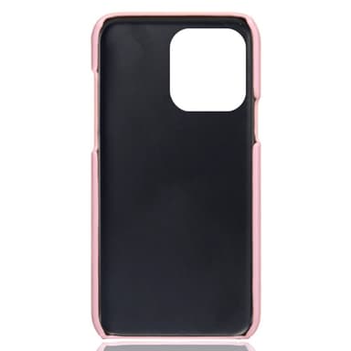 SKALO iPhone 14 Pro Max PU-nahkainen Korttikotelo - Ruusukulta