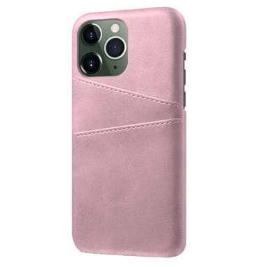 SKALO iPhone 14 Pro Max PU-nahkainen Korttikotelo - Ruusukulta
