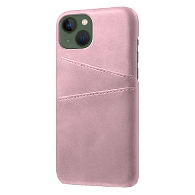 SKALO iPhone 14 Plus PU-nahkainen Korttikotelo - Ruusukulta