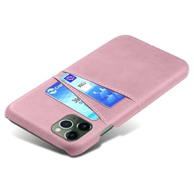 SKALO iPhone 14 Plus PU-nahkainen Korttikotelo - Ruusukulta