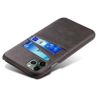 SKALO iPhone 14 Plus PU-nahkainen Korttikotelo - Musta