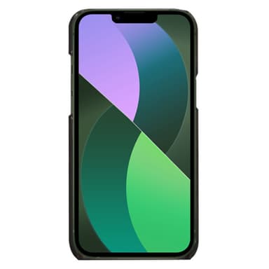 SKALO iPhone 14 Plus PU-nahkainen Korttikotelo - Musta