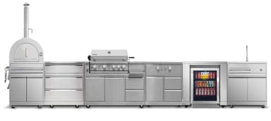 Myoutdoorkitchen - Inox Range - Moduuli pizzauunilla