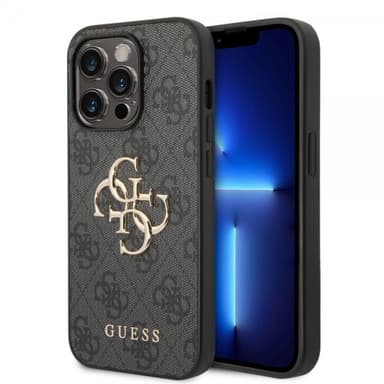 Guess iPhone 14 Pro Max Kuori Big Metal Logo Harmaa