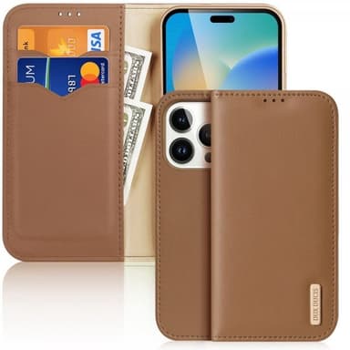 DUX DUCIS iPhone 14 Pro Kotelo Hivo Series Ruskea