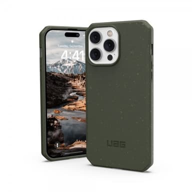 Urban Armor Gear (UAG) iPhone 14 Pro Max Kuori Outback Biodegradable Cover Olive