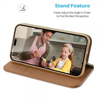 DUX DUCIS iPhone 14 Pro Kotelo Hivo Series Ruskea