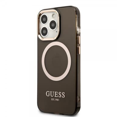 Guess iPhone 13 Pro Max Kuori Translucent MagSafe Musta