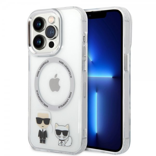 Karl Lagerfeld iPhone 14 Pro Max Kuori Karl & Choupette MagSafe Läpinäkyvä