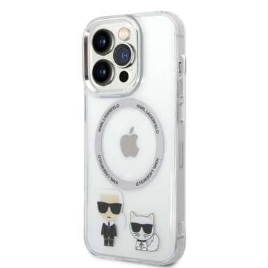 Karl Lagerfeld iPhone 14 Pro Max Kuori Karl & Choupette MagSafe Läpinäkyvä