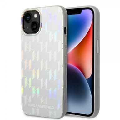 Karl Lagerfeld iPhone 14 Kuori Monogram Iridescent Hopea